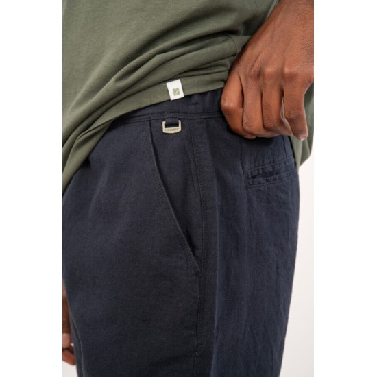 Λινή  Βερμούδα REBASE 241-RMSHO-713 NAVY