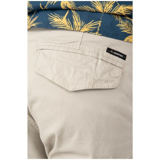 Ανδρική βερμούδα cargo REBASE 241-RMSHO-707 LT GREY