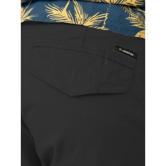 Ανδρική βερμούδα cargo REBASE 241-RMSHO-707 BLACK