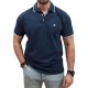 Rebase Ανδρική Μπλούζα Polo 241-RPS-302 INDIGO