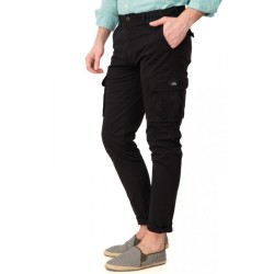 Ανδρικό παντελόνι cargo REBASE 241-RCCP-402 BLACK 