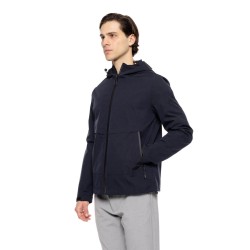 Splendid fashion ανδρικό πανωφόρι με κουκούλα 51-201-044 NAVY