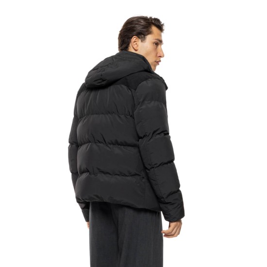 SPLENDID 54-201-009 BLACK Ανδρικό demi πανωφόρι με κουκούλα 