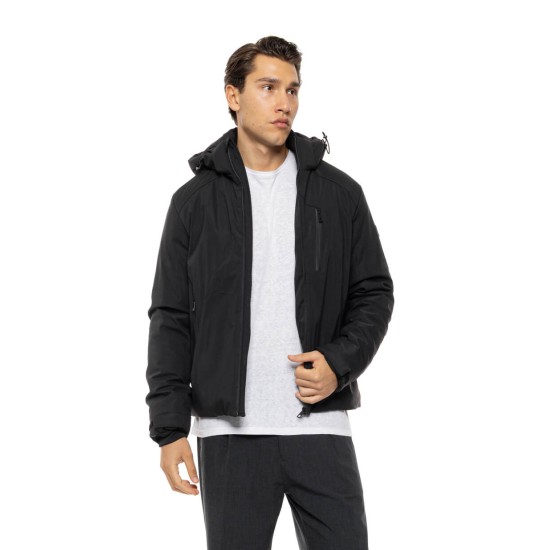 SPLENDID 54-201-072 BLACK Ανδρικό κοντό μπουφάν με κουκούλα 