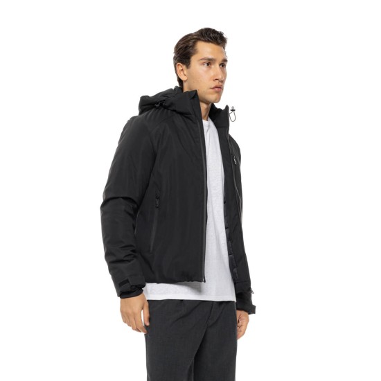 SPLENDID 54-201-072 BLACK Ανδρικό κοντό μπουφάν με κουκούλα 