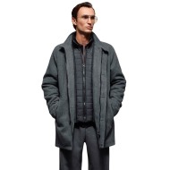 SPLENDID 54-201-106 DK GREY Ανδρικό demi παλτό με γιακά 