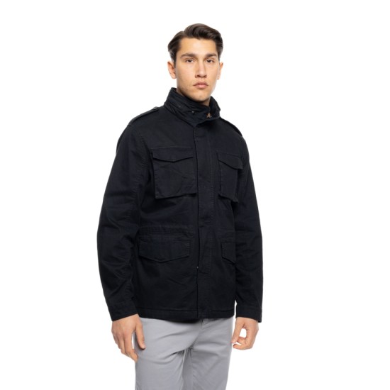 Splendid fashion ανδρικό ανοιξιάτικο πανωφόρι 53-201-049 BLACK