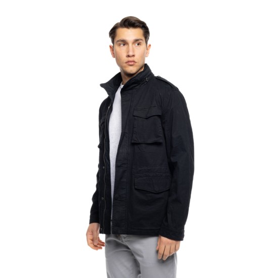 Splendid fashion ανδρικό ανοιξιάτικο πανωφόρι 53-201-049 BLACK