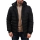 SPLENDID 50-201-095 BLACK ανδρικό κοντό μπουφάν με αποσπώμενη κουκούλα 