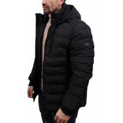 SPLENDID 50-201-095 BLACK ανδρικό κοντό μπουφάν με αποσπώμενη κουκούλα 