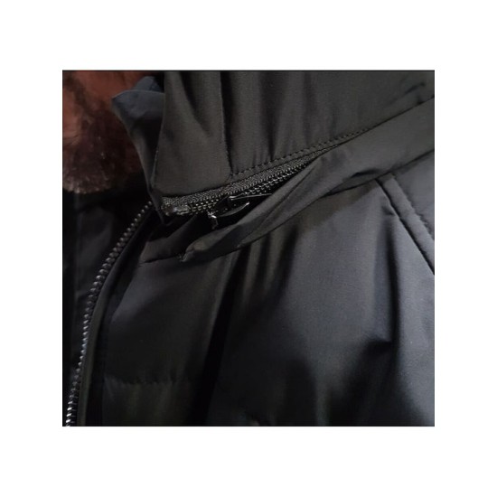 SPLENDID 50-201-095 BLACK ανδρικό κοντό μπουφάν με αποσπώμενη κουκούλα 