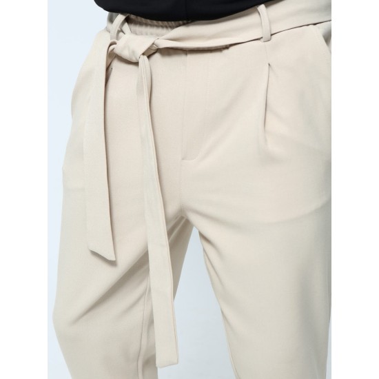 TRESOR 4162 BEIGE Παντελόνι Με Λάστιχο Στην Μέση JERSEY