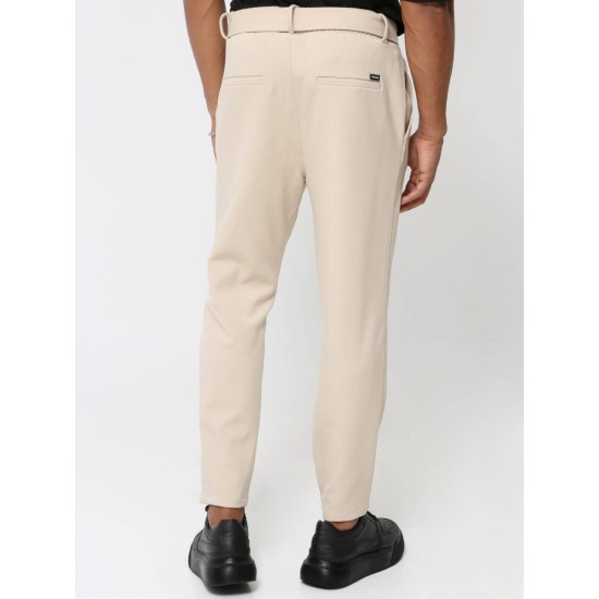 TRESOR 4162 BEIGE Παντελόνι Με Λάστιχο Στην Μέση JERSEY