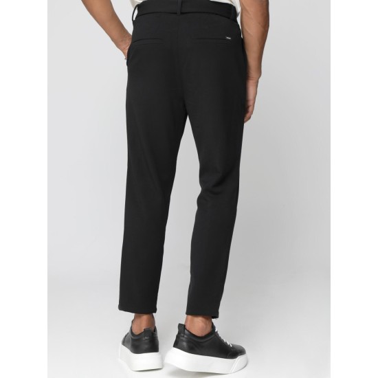 TRESOR 4162 BLACK Παντελόνι Με Λάστιχο Στην Μέση JERSEY