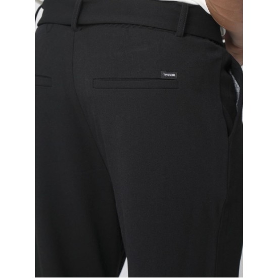 TRESOR 4162 BLACK Παντελόνι Με Λάστιχο Στην Μέση JERSEY