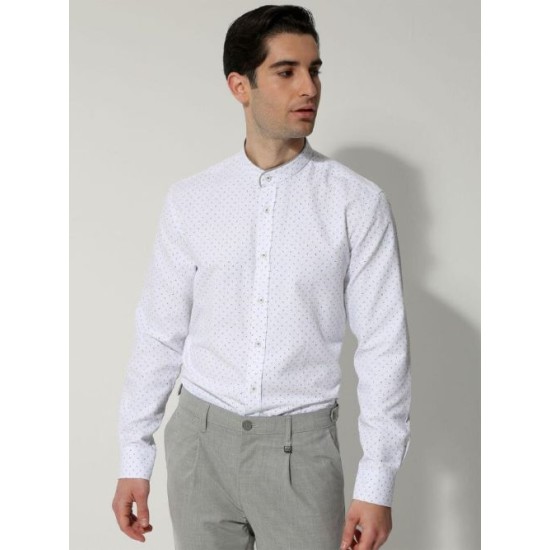 TRESOR 33-6105 White Ανδρικό πουκάμισο "Censo"