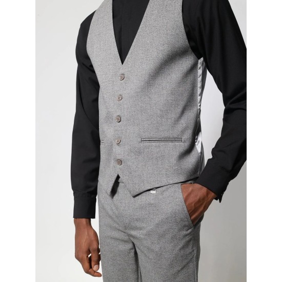 TRESOR Ανδρικό Γιλέκο Με Κουμπάκια GUNTHER 9433 GREY 