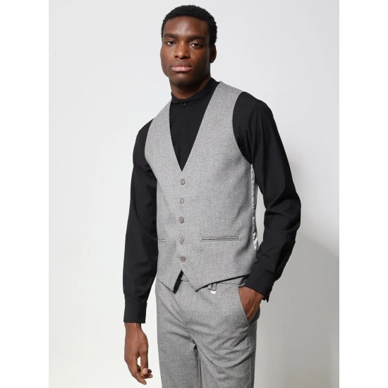 TRESOR Ανδρικό Γιλέκο Με Κουμπάκια GUNTHER 9433 GREY 