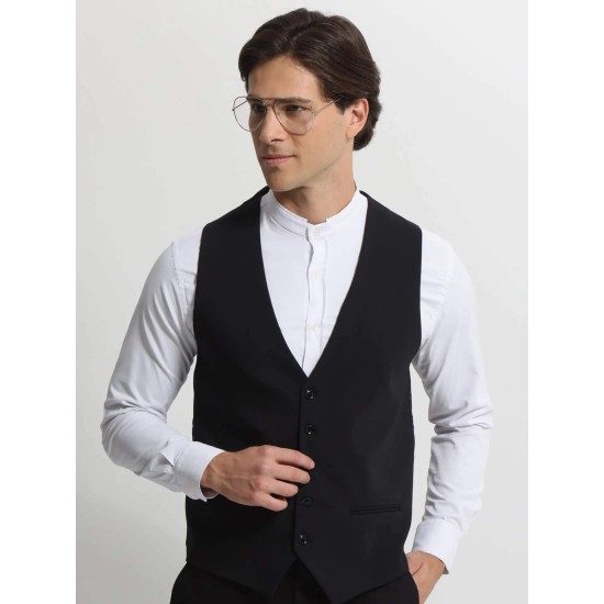 TRESOR Ανδρικό Γιλέκο Με Κουμπάκια ADAN 9433 BLACK