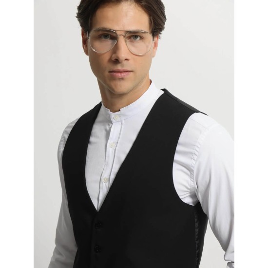 TRESOR Ανδρικό Γιλέκο Με Κουμπάκια ADAN 9433 BLACK