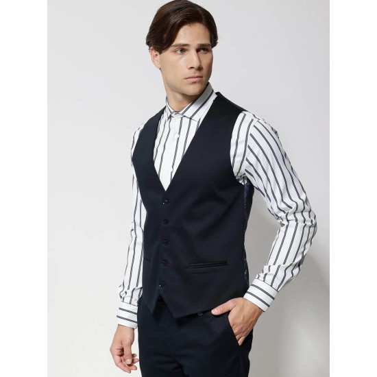 TRESOR Ανδρικό Γιλέκο Με Κουμπάκια ADAN 9432 BLUE