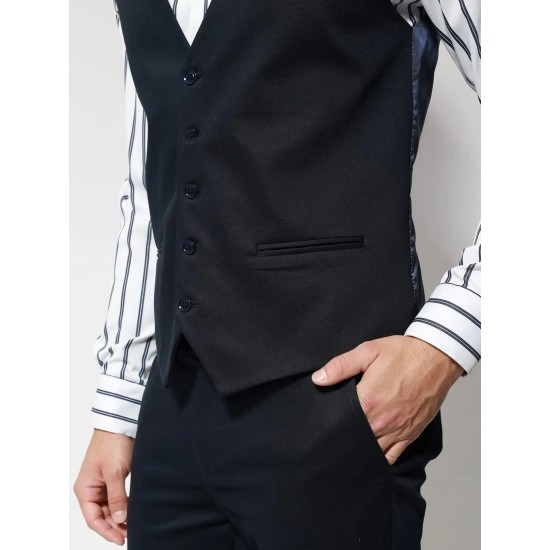 TRESOR Ανδρικό Γιλέκο Με Κουμπάκια ADAN 9432 BLUE