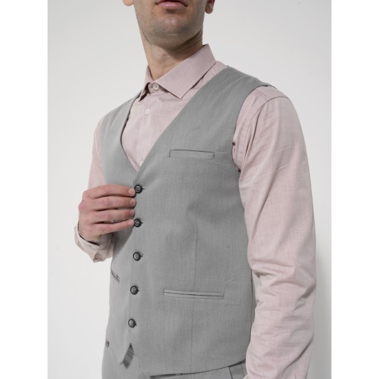 Ανδρικό Στιλάτο Γιλέκο 9483 GREY