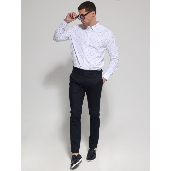 Ανδρικό παντελόνι κοστουμιού TRESOR 4422 BLUE