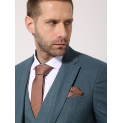 TRESOR 2042 Ανδρικό Κοστούμι Με Γιλέκο MORENO Πράσινο 