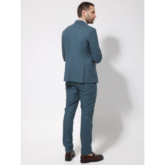 TRESOR 2042 Ανδρικό Κοστούμι Με Γιλέκο MORENO Πράσινο 